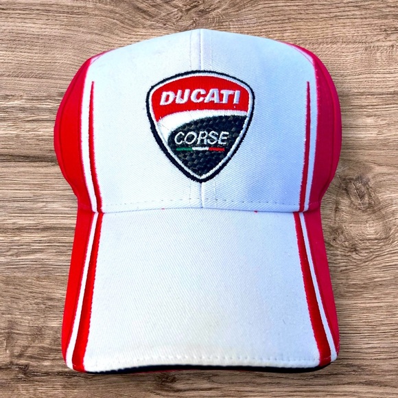 Ducati Corse Red and White Cap - Picture 1 of 5